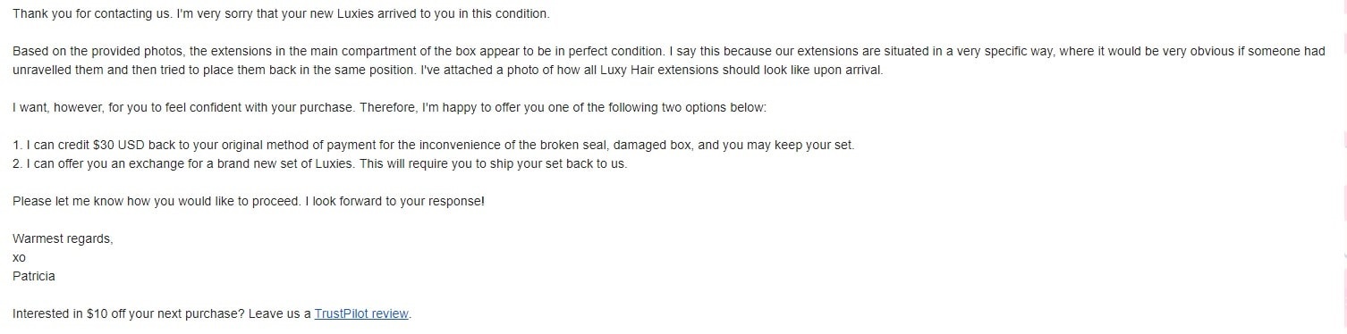 luxy hair review
